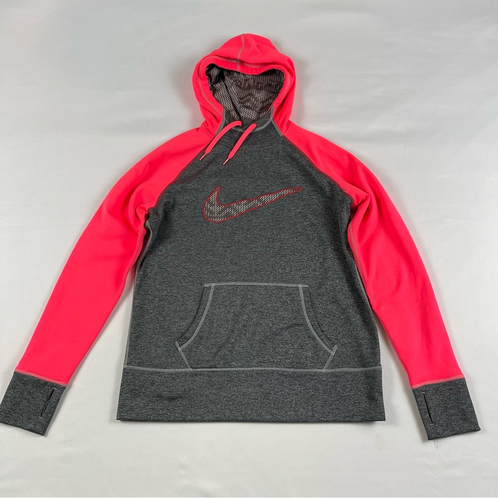 Purple Nike Swoosh Therma-fit Thermal Hoodie Sweatshirt, Women's Size Large